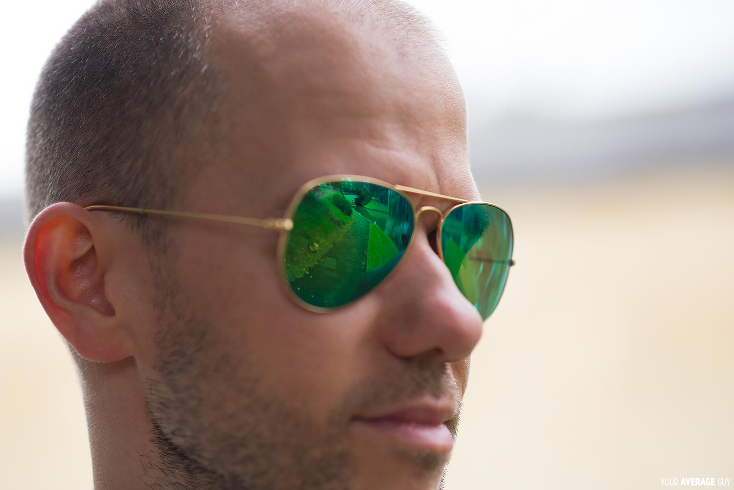 Your-Average-Guy-Style-Ray-Bay-Sunglasses-Flash-Lenses