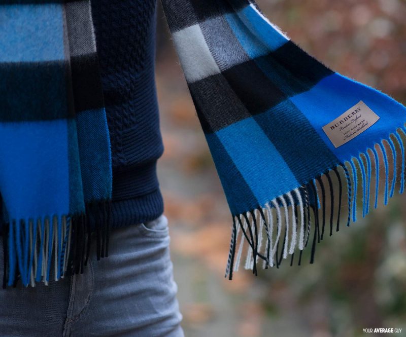 Burberry Classic Cashmere Scarf In Bright Cornflower Blue Review - Your ...