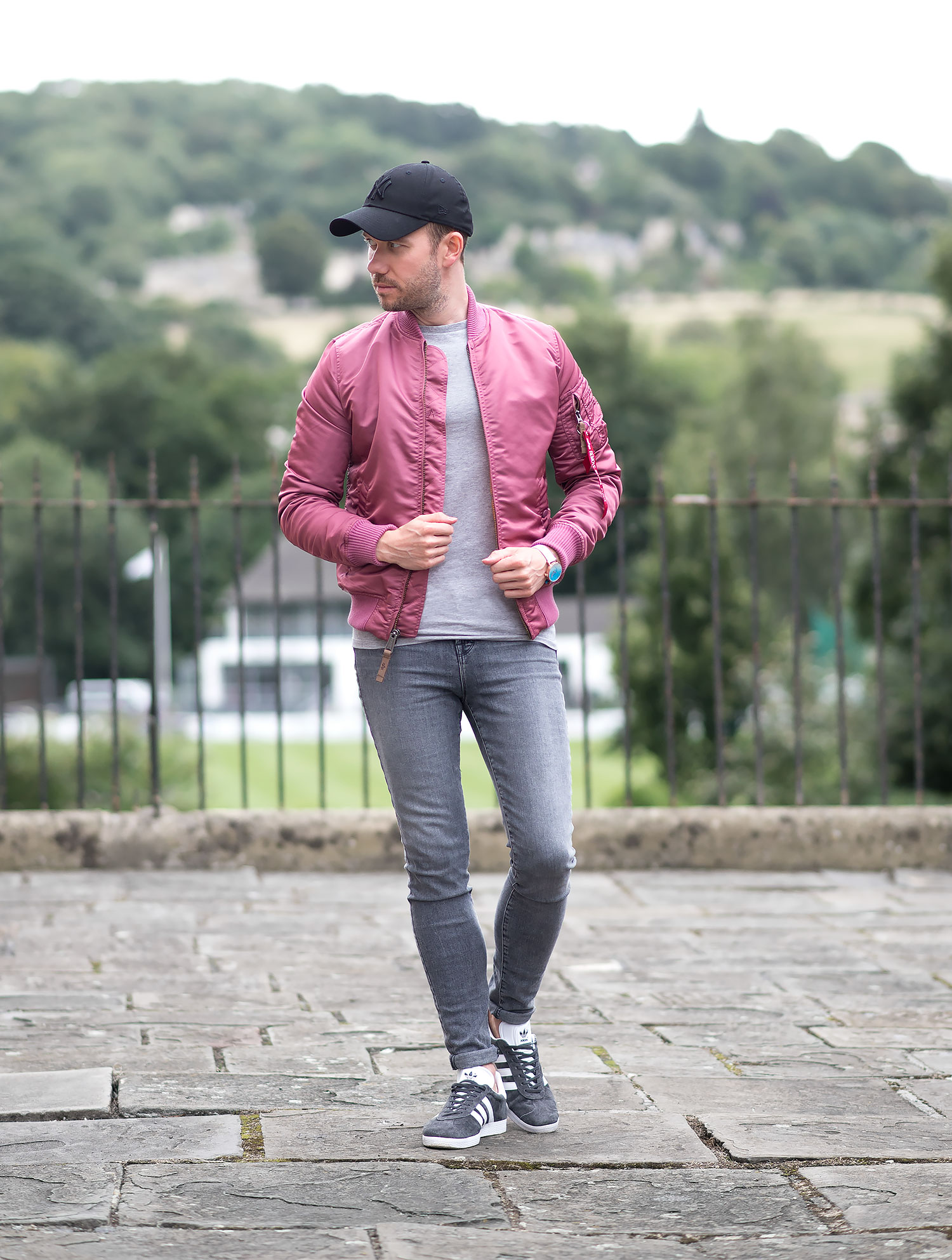 A Touch Of Pink With My Alpha Industries Bomber Jacket - Your Average Guy