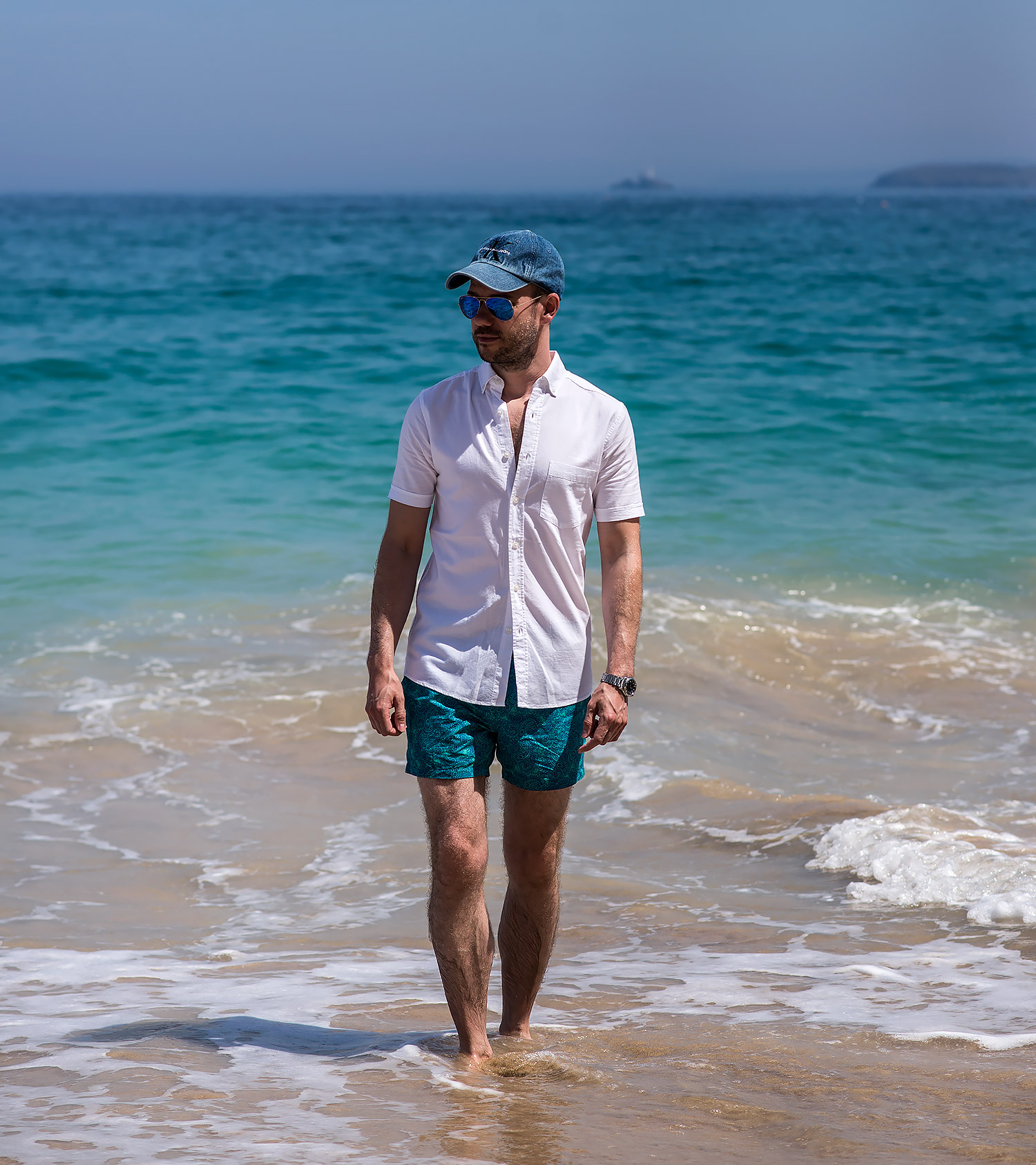 Sea Splashing St Ives Beach Outfit - Your Average Guy