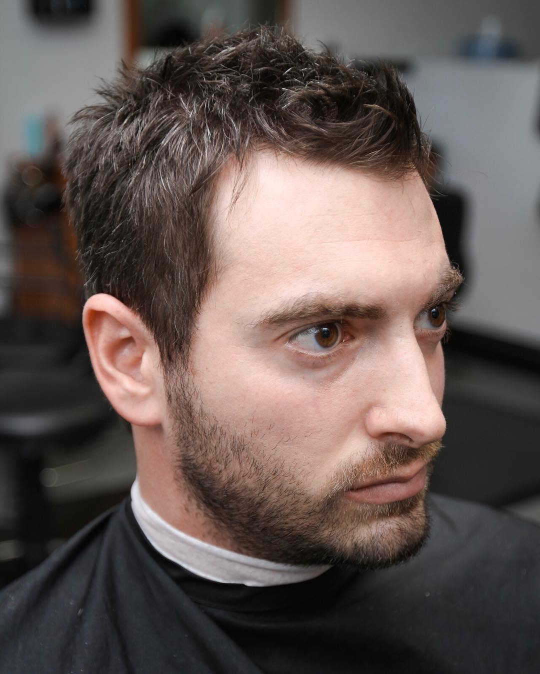 Medium Undercut Male Short Hair for Rounded Face