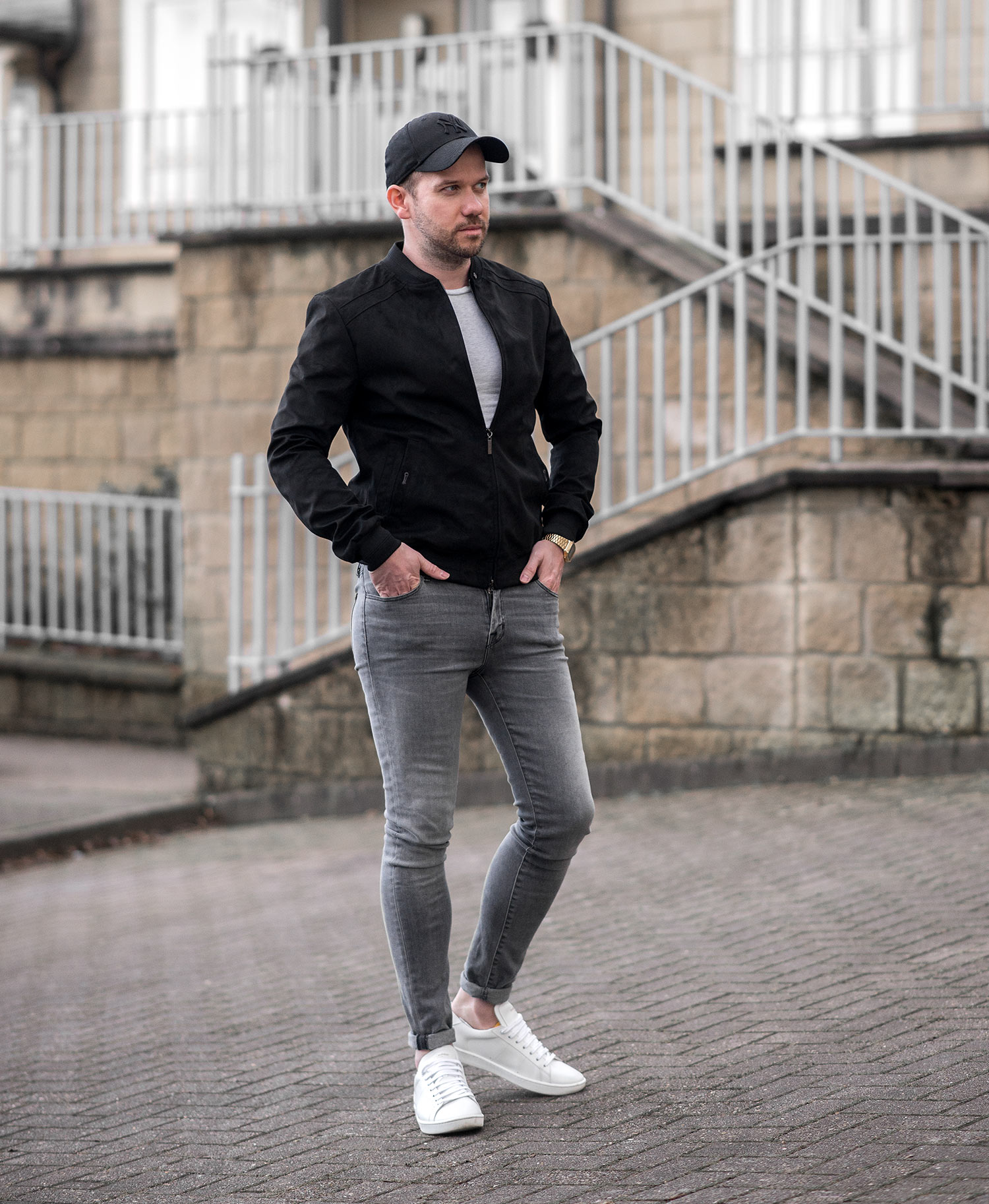 Styling A Black Suede Bomber Jacket - Your Average Guy