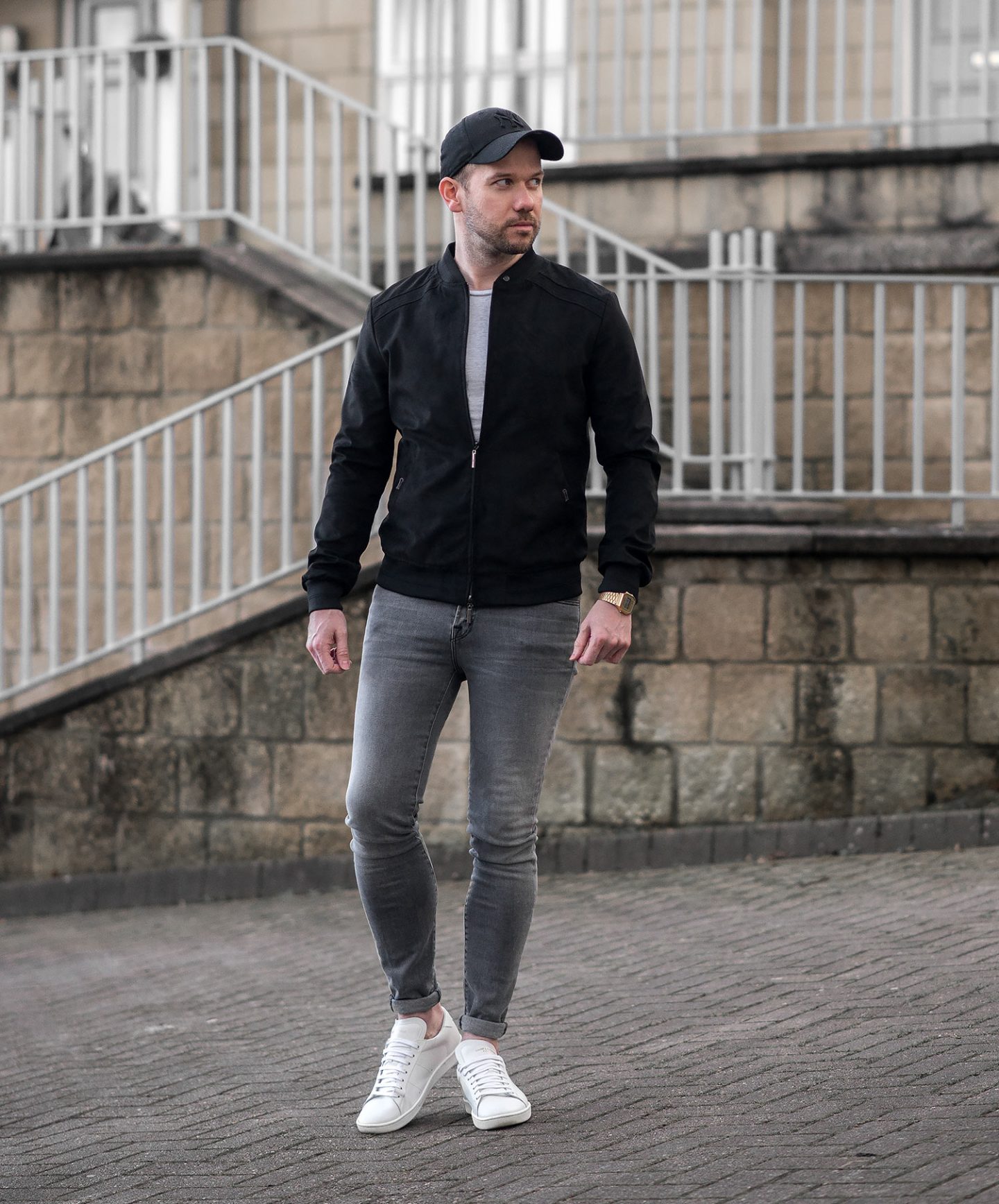 Styling A Black Suede Bomber Jacket - Your Average Guy