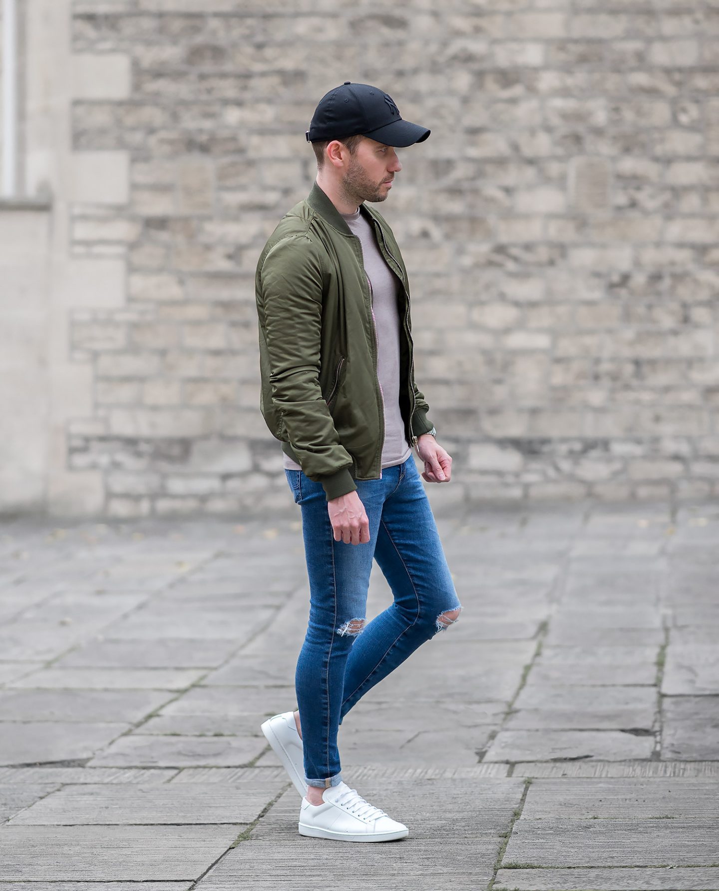 Another Topshop Green Bomber Jacket Outfit - Your Average Guy