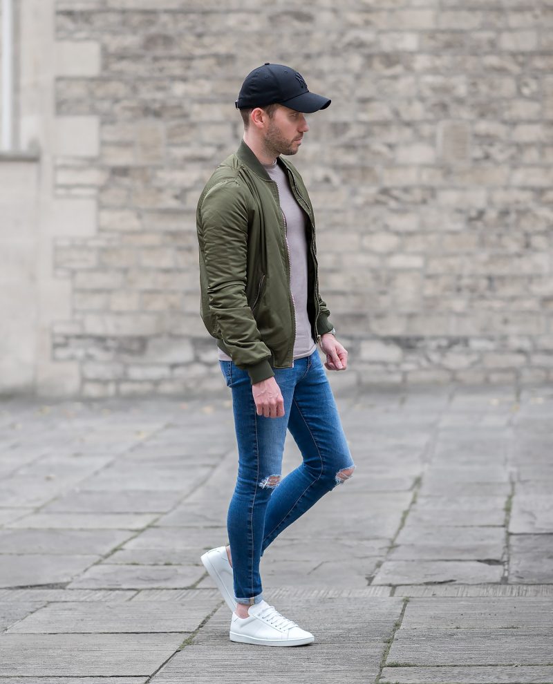Mens-Fashion-Blogger-Topshop-Green-Bomber-Jacket-AG-Skinny-Jeans-Outfit ...