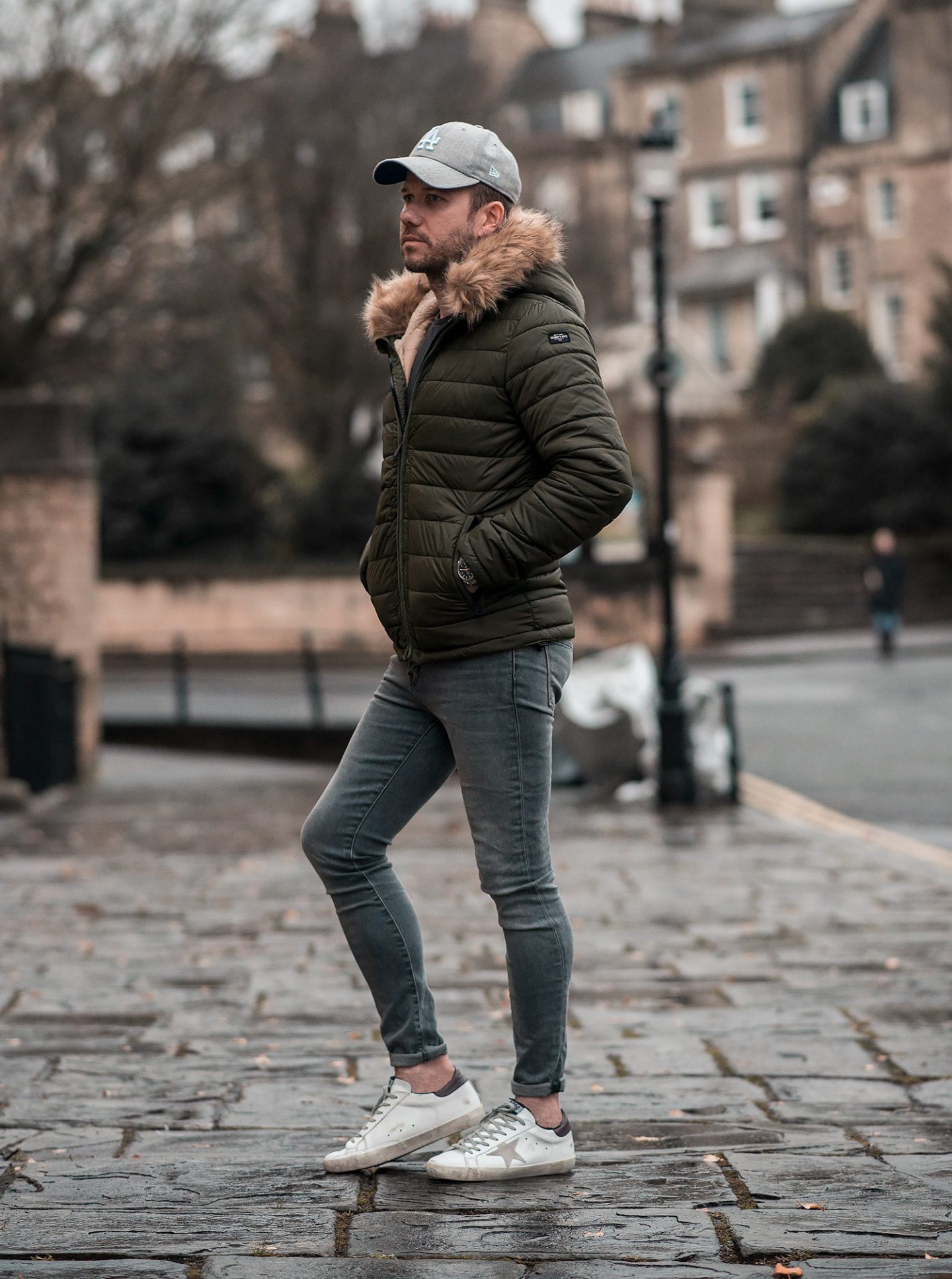 Schott Winter Jacket and Golden Goose Sneakers Outfit Post - Your ...