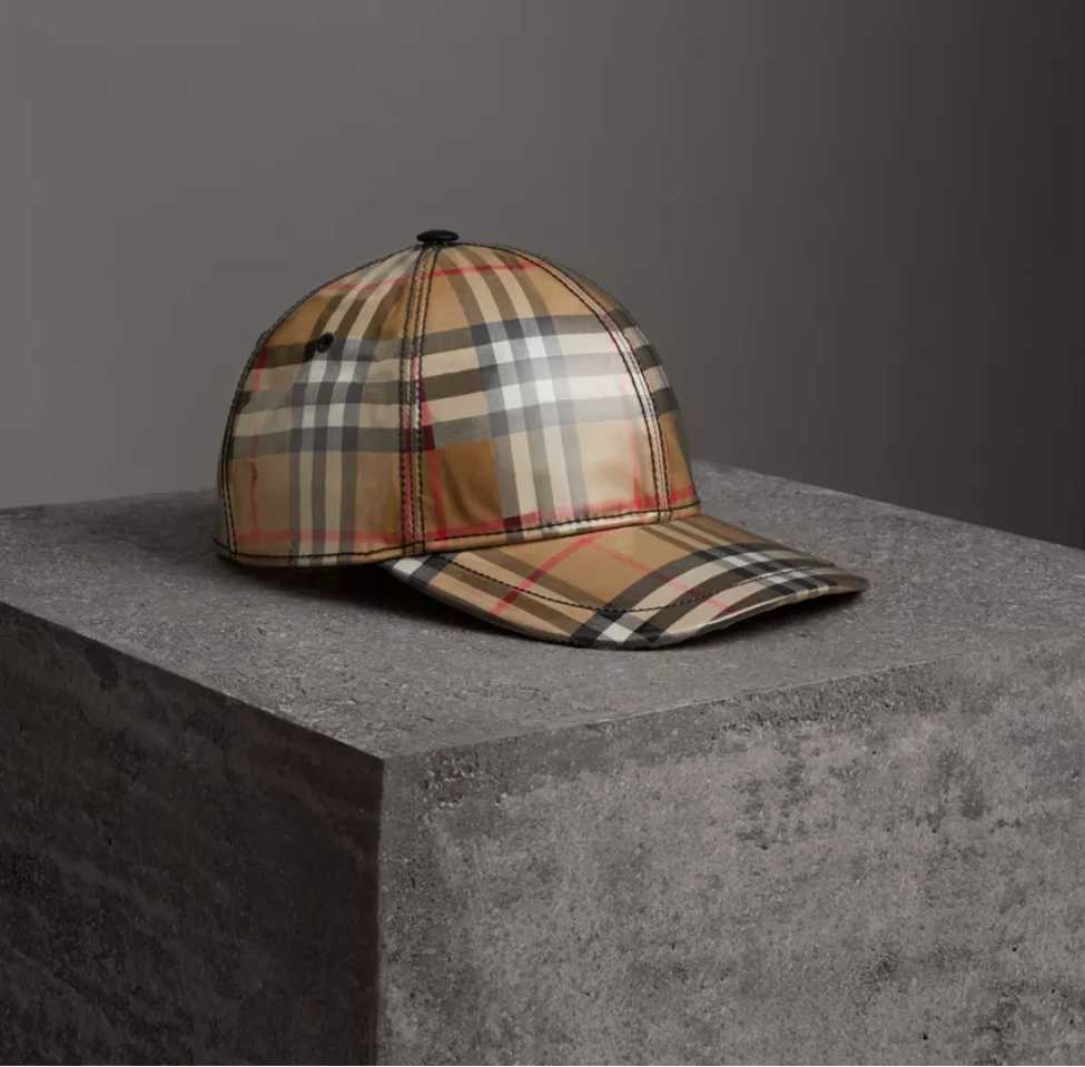 Burberry Check Baseball Cap New Releases | Your Average Guy