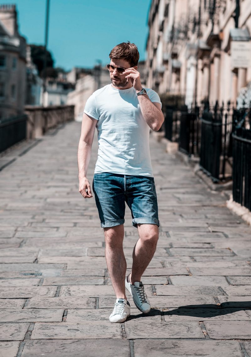 Summer Street Style Outfit With Denim Shorts - Your Average Guy