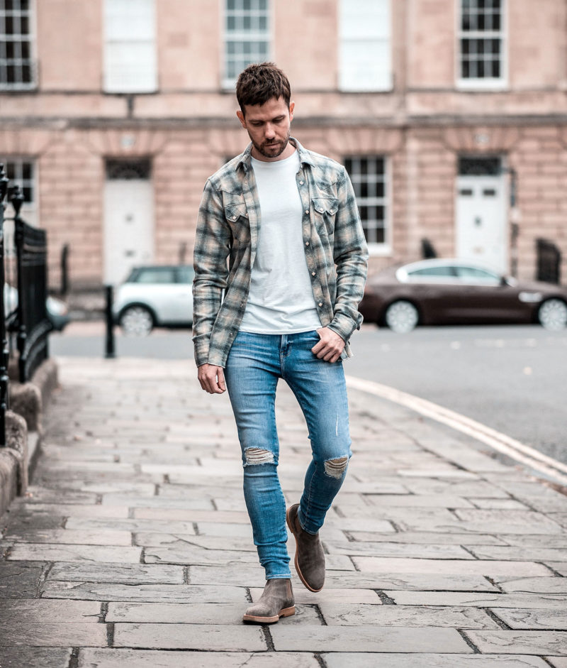 AllSaints Cowboy Check Shirt And Boots Outfit - Your Average Guy