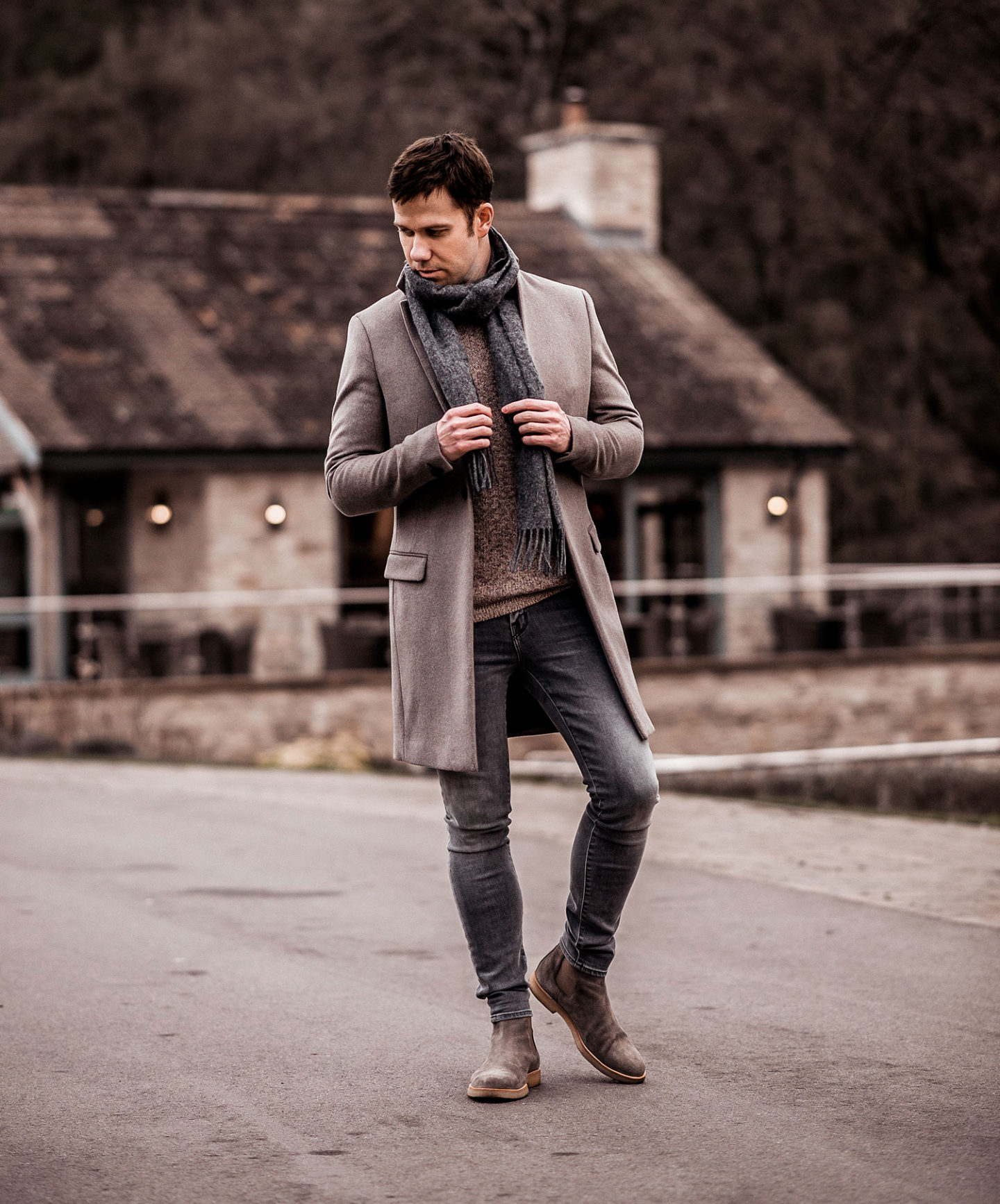 Allsaints Monochrome Grey Tones Winter Outfit - Your Average Guy