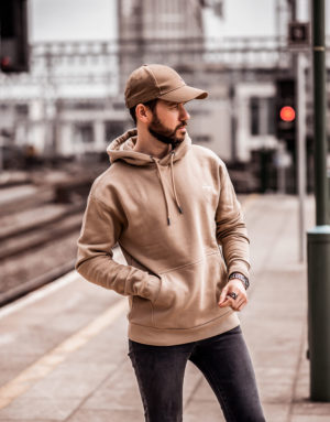 How To Style A Beige Hoodie - Your Average Guy