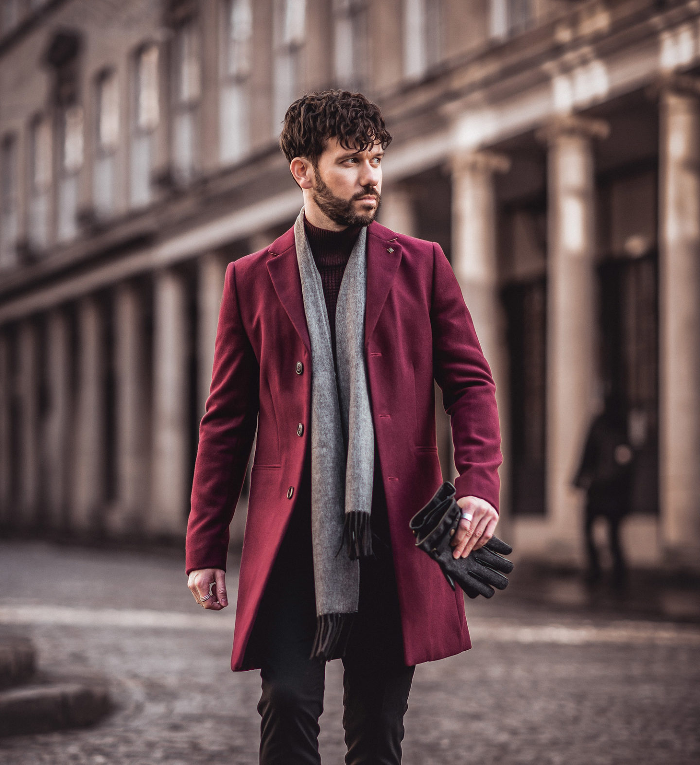 Pop Of Red Winter Outfit With Debenhams - Your Average Guy