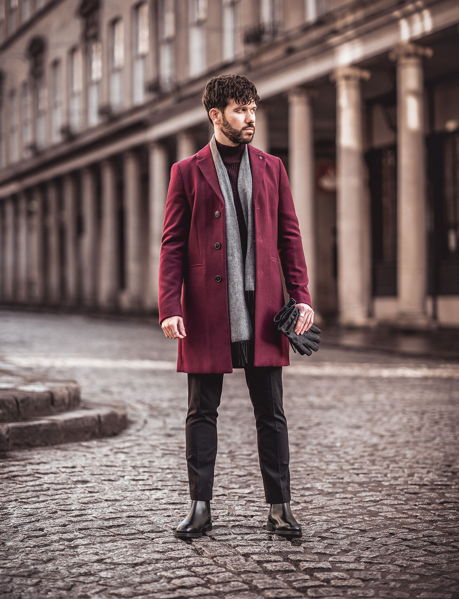 Pop Of Red Winter Outfit With Debenhams | Your Average Guy