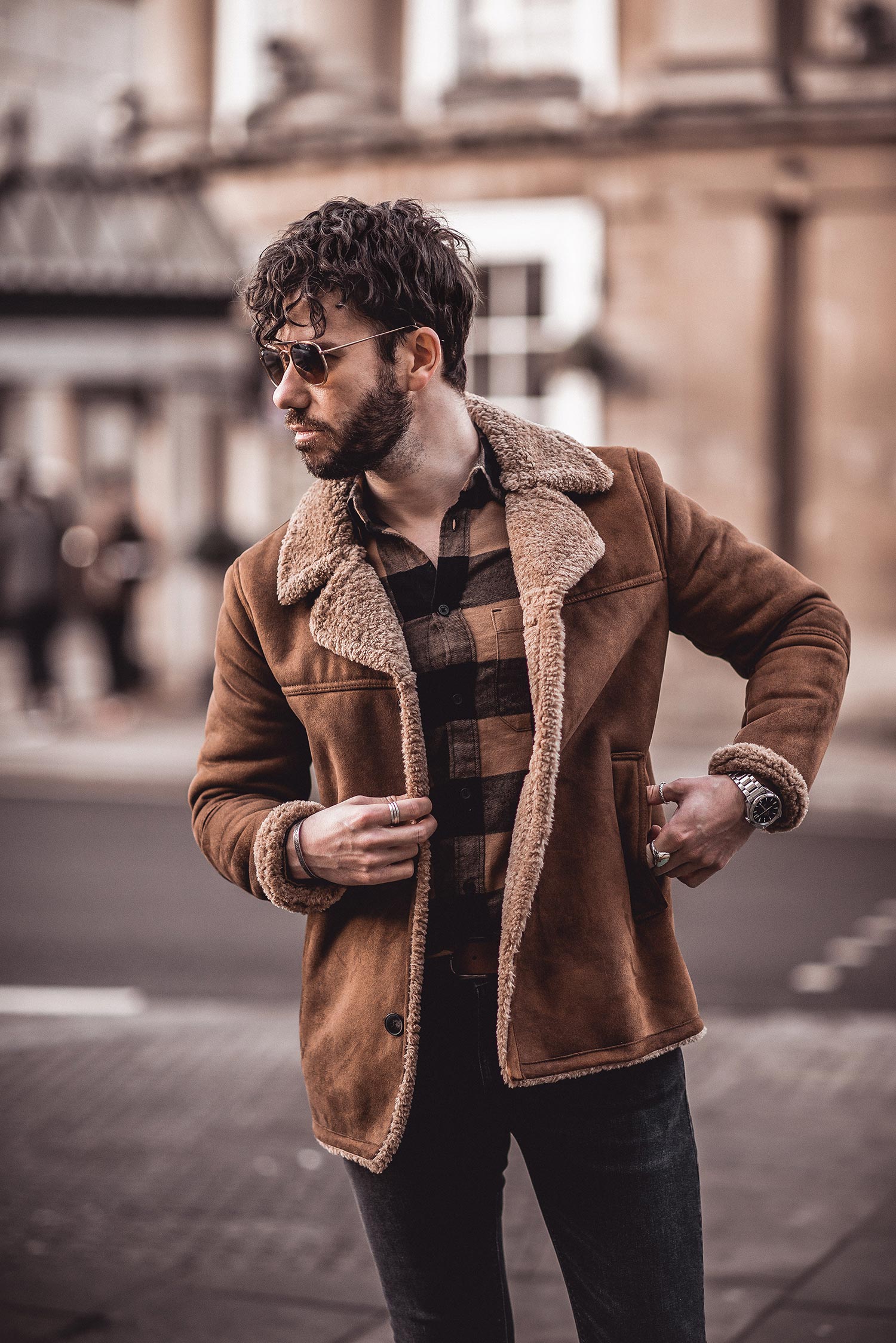 Brown And Black Vintage Style Outfit - Your Average Guy