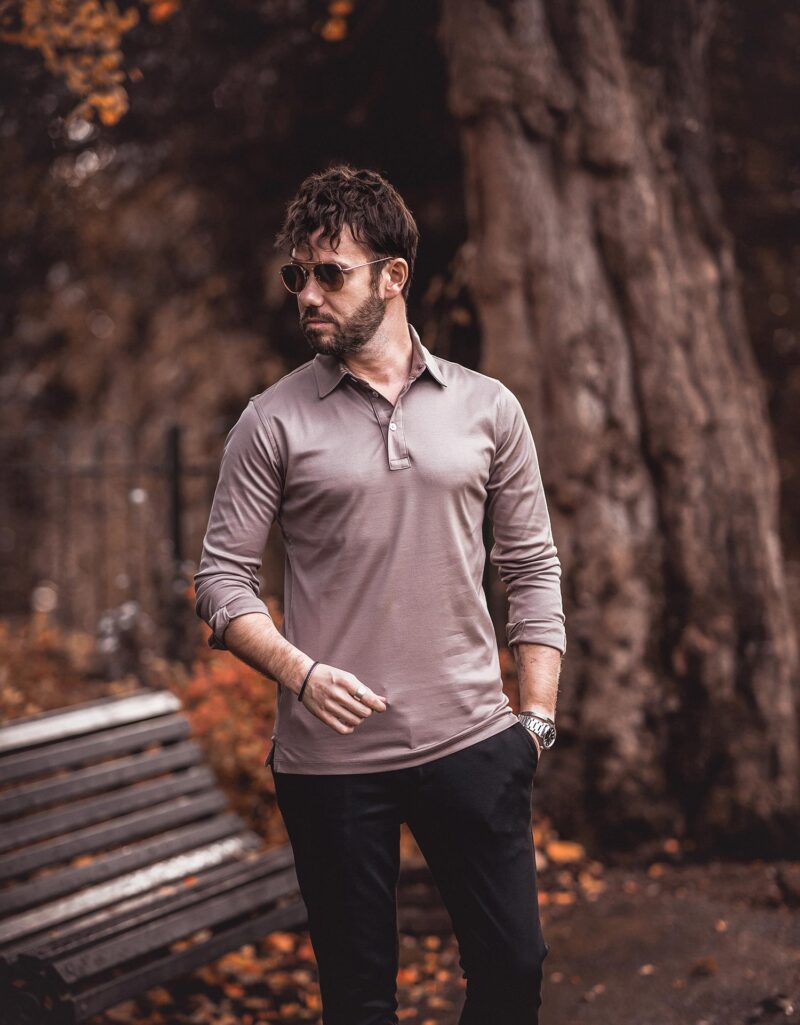 Niccolò P. Long Sleeve Polo Shirts Collection - Your Average Guy