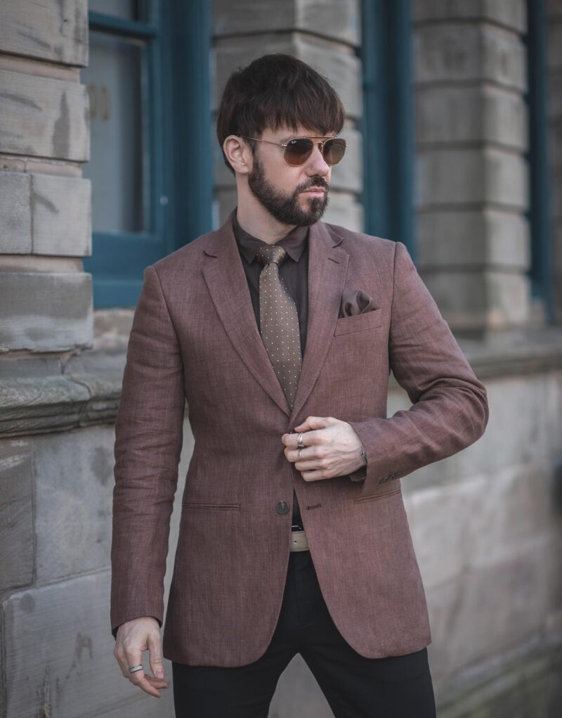 Hockerty Custom Brown Linen Blazer Review
